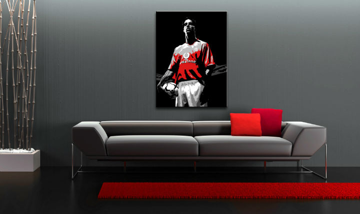 Levně Ručně malovaný POP Art Ruud van Nistelrooy 1 dílný 70x100cm
