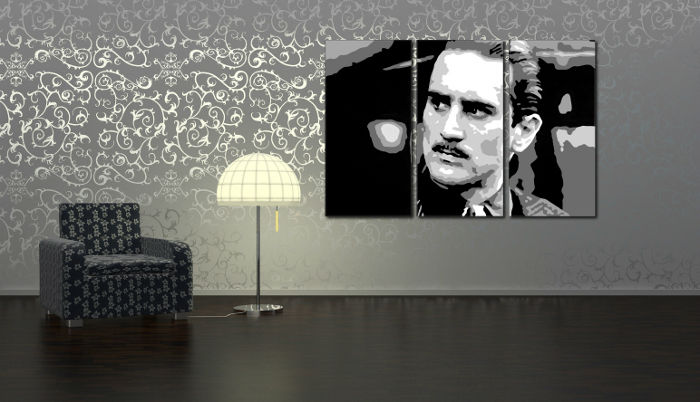 Levně Ručně malovaný POP Art The Godfather Rober De Niro 3 dílný 120x80cm