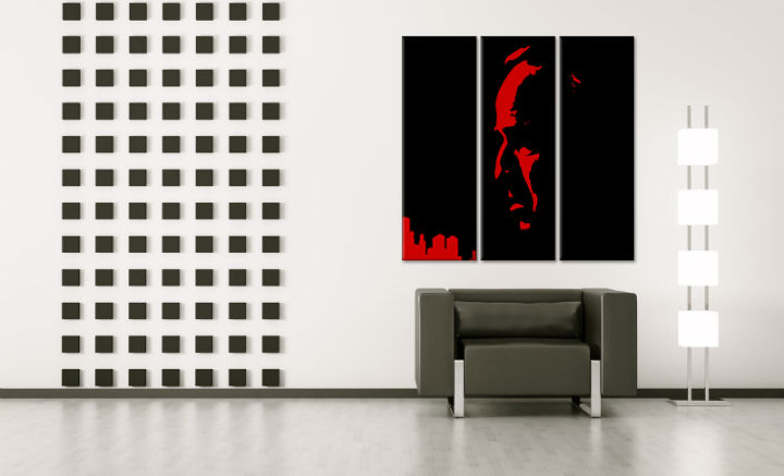 Levně Ručně malovaný POP Art Marlon Brando 3 dílný 60x80cm