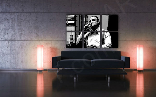 Levně Ručně malovaný POP Art Godfather 6 dílný 150x100cm