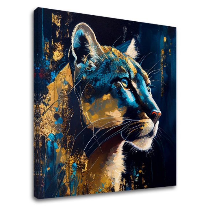 Levně Dekorativní malba na plátně - PREMIUM ART - Silent Puma's Gaze