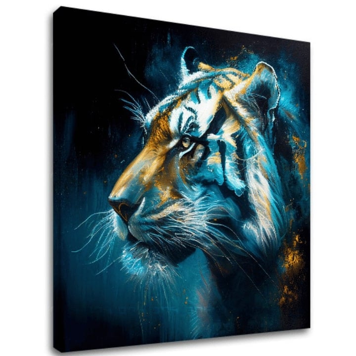 Levně Dekorativní malba na plátně - PREMIUM ART - Tiger's Mighty Spirit