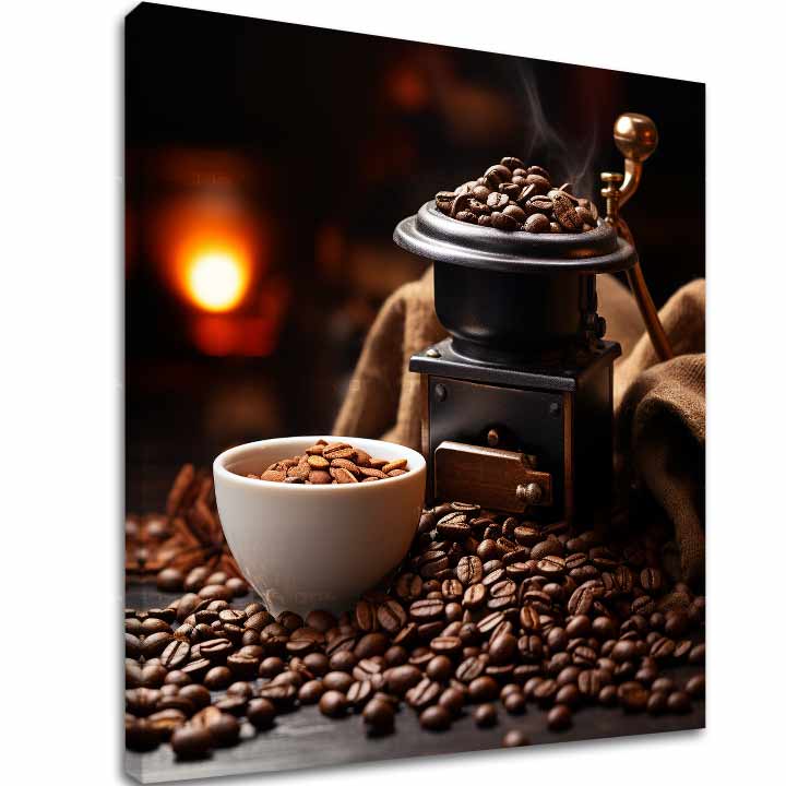 Levně Kávové obrazy do kuchyně Zátiší s kávou