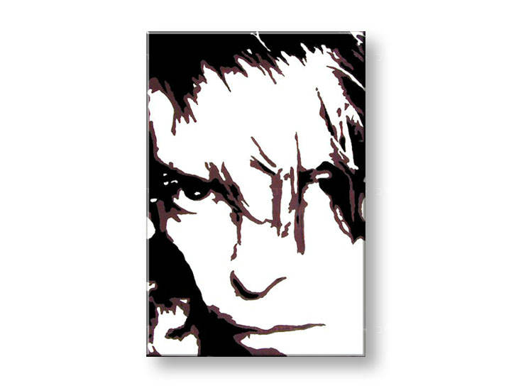 Ručně malovaný POP Art David Bowie