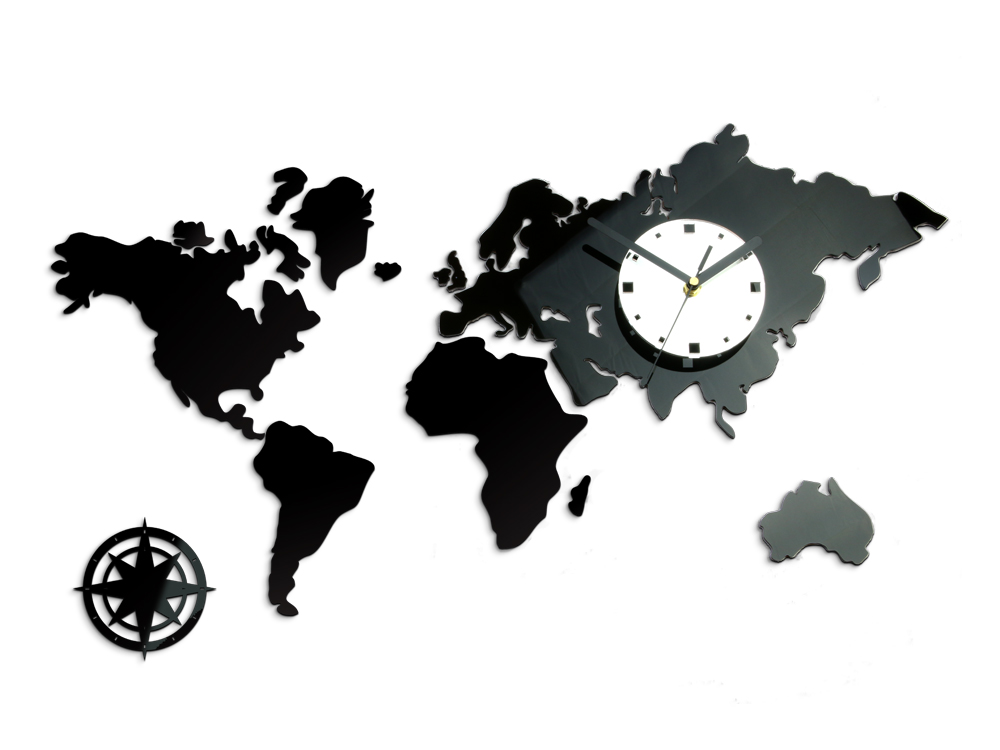 Levně Moderní nástěnné hodiny WORLD NH021