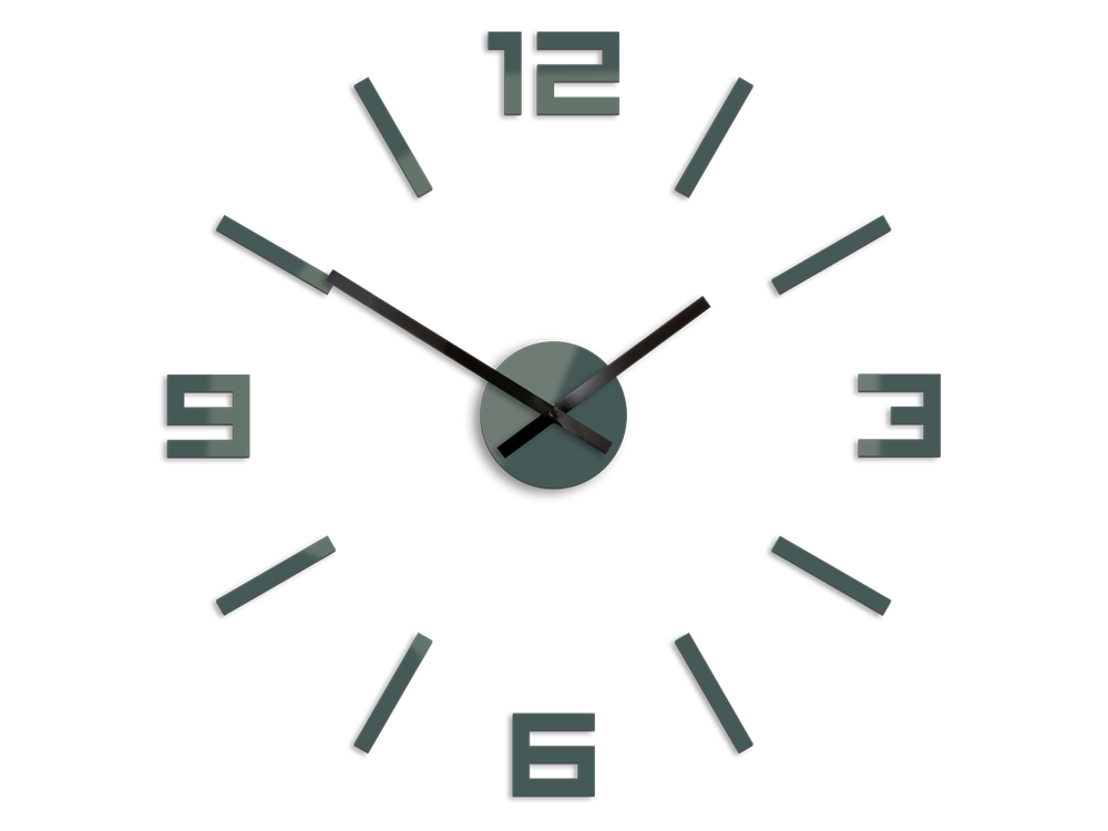 Levně Moderní nástěnné hodiny ARABIC GRAY