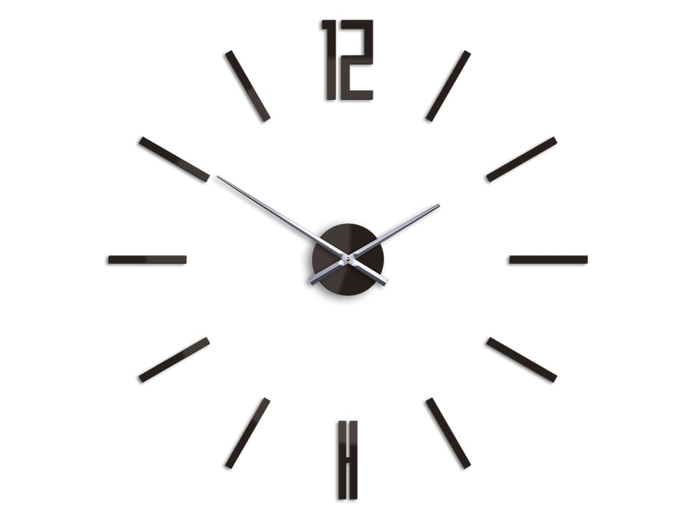 Moderní nástěnné hodiny CARLO WENGE