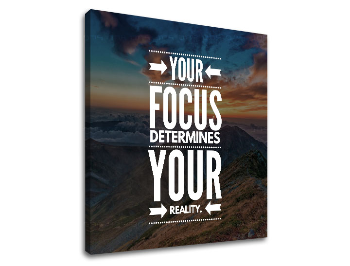 Levně Motivační obraz na zeď Your focus