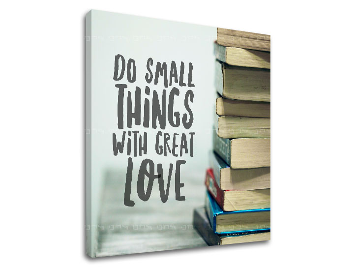 Levně Motivační obraz na zeď Do small things_002
