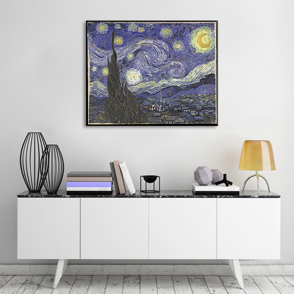 Levně Obraz na plátně Vincent van Gogh - Hvězdná noc