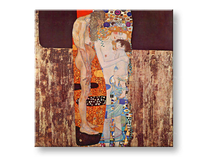 Obraz na plátně TŘI OBDOBÍ ŽIVOTA ŽENY – Gustav Klimt 