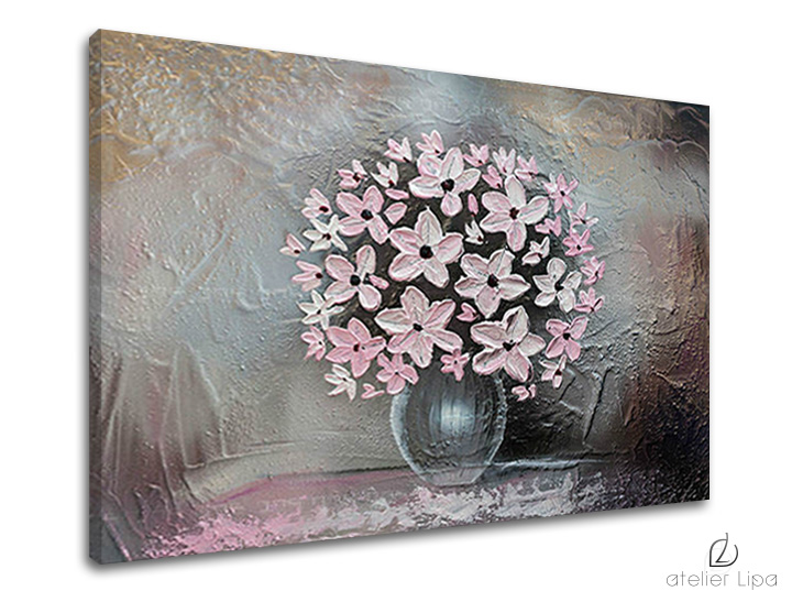 Autorská reprodukce Sleva 25% na plátně KVĚTINY 30x40 cm 