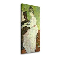 Obraz na plátně Sleva 60% Vincent van Gogh-Marguerite Gachet u klavíru 20x40cm
