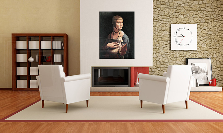 Obraz na plátně Dáma s hranostajem – Leonardo da Vinci