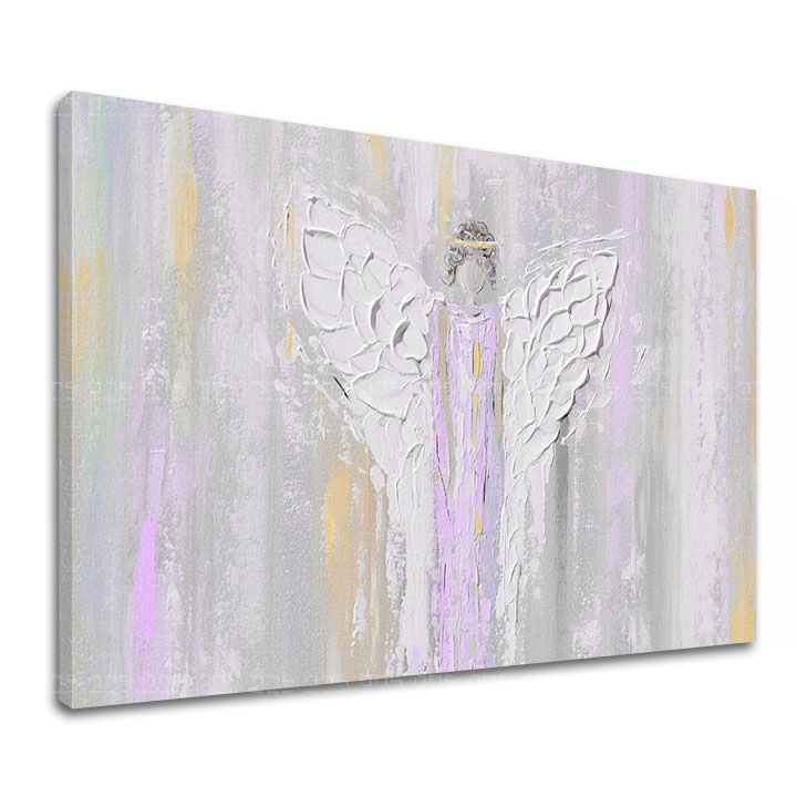 Andělské obrazy na plátně Příjemné setkání | 40x60 cm Kolekce Nebeští Strážci
