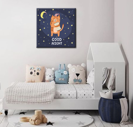 Obraz na stěnu PRO DĚTI XOBKID015E1 - 60x60 cm moderní obrazy na plátně