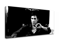 Největší mafiáni na plátně Scarface - Rozzlobený Tony Montana s doutníkem v ruce