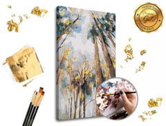 Malování podle čísel PREMIUM GOLD – Mezi stromy