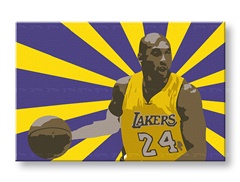 Ručně malovaný POP Art obraz Koby Bryant 1 dílný bryant - 120x80 cm