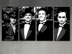 Ručně malovaný POP Art CORLEONE FAMILY