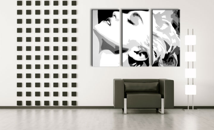 Ručně malovaný POP Art Madonna 3 dílný ma5 - 120x80 cm POP ART obrazy