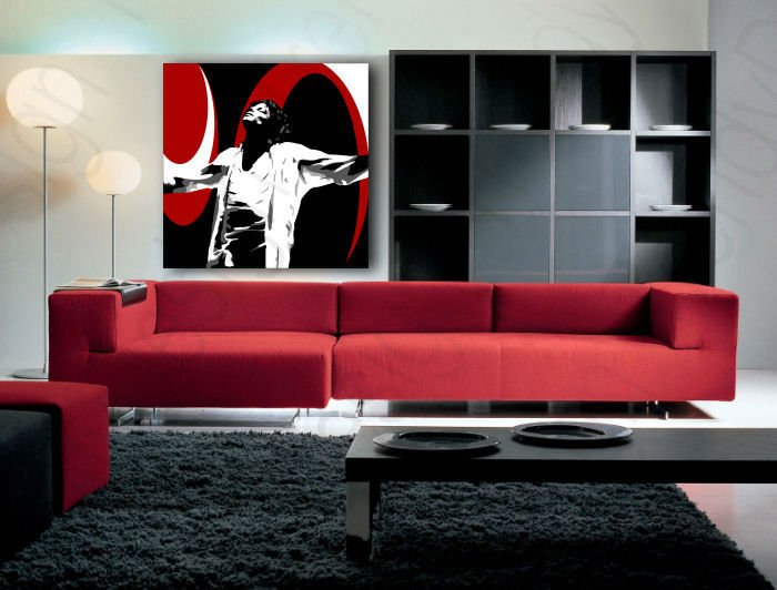 Ručně malovaný POP Art Michael Jackson 1 dílny mj1