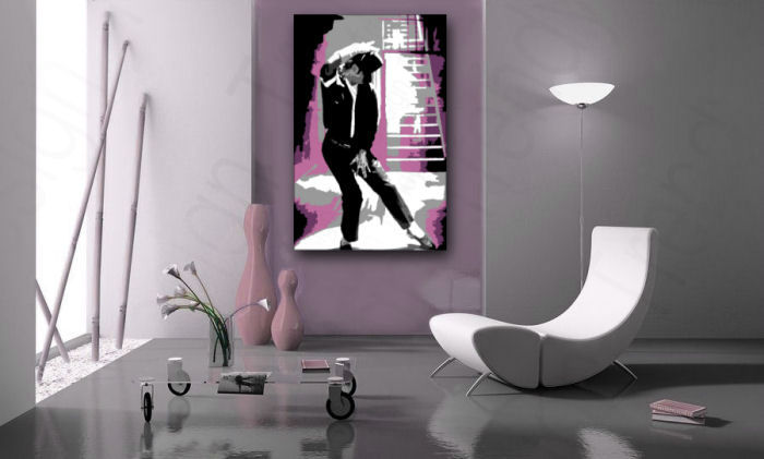 Ručně malovaný POP Art Michael Jackson 1 dílny mj3