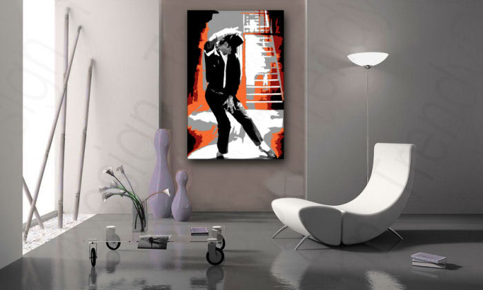 Ručně malovaný POP Art Michael Jackson 1 dílny mj4