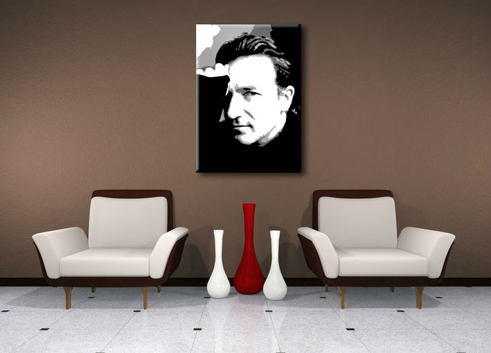 Ručně malovaný POP Art BONO-U2 1 dílný bono - 30x40 cm POP ART obrazy