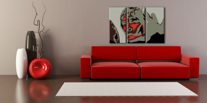 Ručně malovaný POP Art Ian Brown 3 dílný 120x80cm