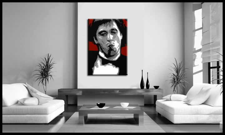 Ručně malovaný POP Art AL PACINO 1 dílný al12 - 30x40 cm POP ART obrazy