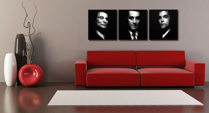 Ručně malovaný POP Art Goodfellas 3 dílný gf4 - 120x40 cm POP ART obrazy