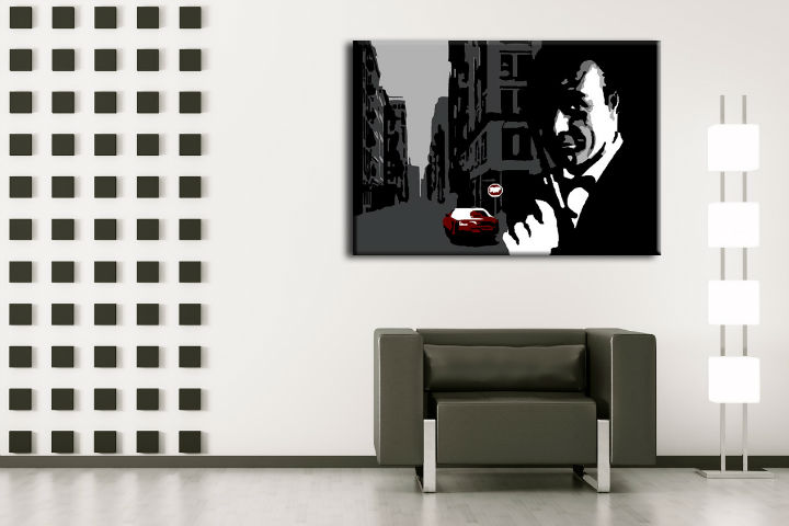 Ručně malovaný POP Art James Bond 1 dílný bond3