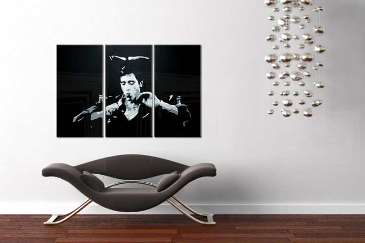 Ručně malovaný POP Art AL PACINO 3 dílný 120x80cm