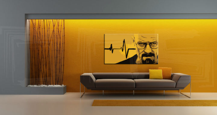 Ručně malovaný POP Art BREAKING BAD 1 dílny 000 brb2 - 110x60 cm POP ART obrazy