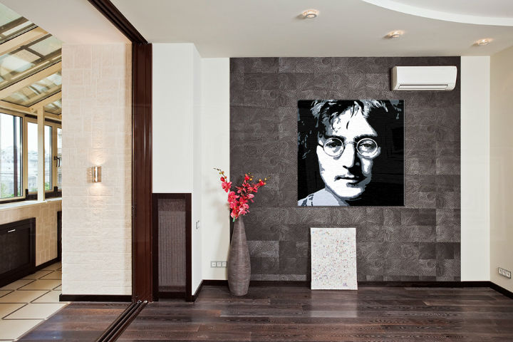 Ručně malovaný POP Art obraz John Lennon jl - 80x80 cm POP ART obrazy