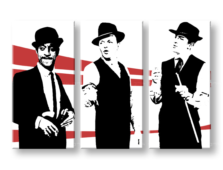 Ručně malovaný POP Art Rat Pack