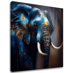 Dekorativní malba na plátně - PREMIUM ART - Graceful Giant of Savannah | 100x100 cm