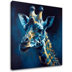 Dekorativní malba na plátně - PREMIUM ART - Towering Majesty of Giraffe | 100x100 cm
