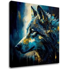 Dekorativní malba na plátně - PREMIUM ART - Wilderness in Wolf Eyes | 60x60 cm