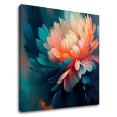 Designové dekorace na plátně Barevné květinové dojmy | 100x100 cm