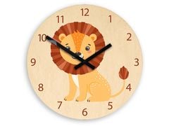 Dětské nástěnné hodiny Lion