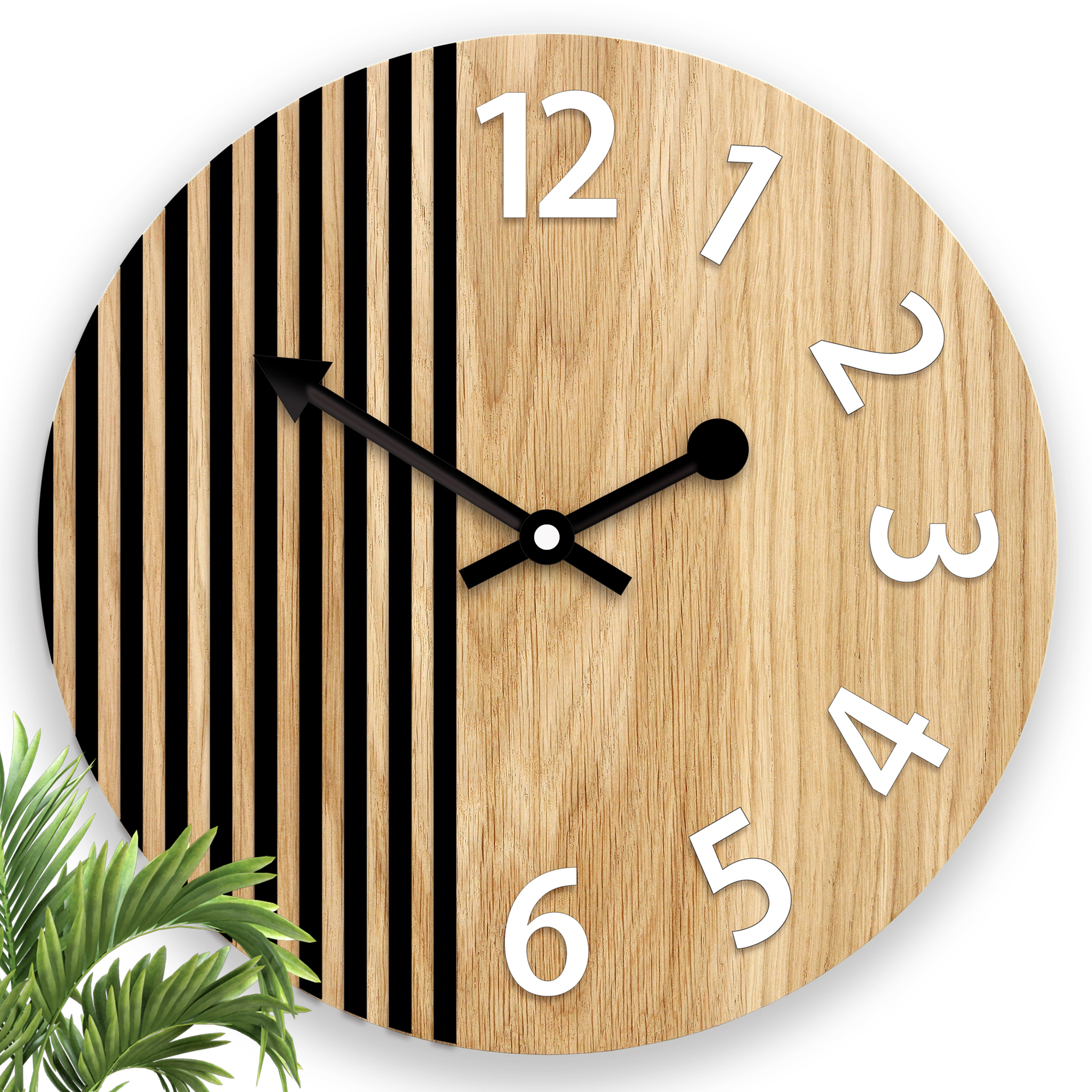 Dřevěné nástěnné hodiny Londýn nástěnné hodiny do obývacího pokoje