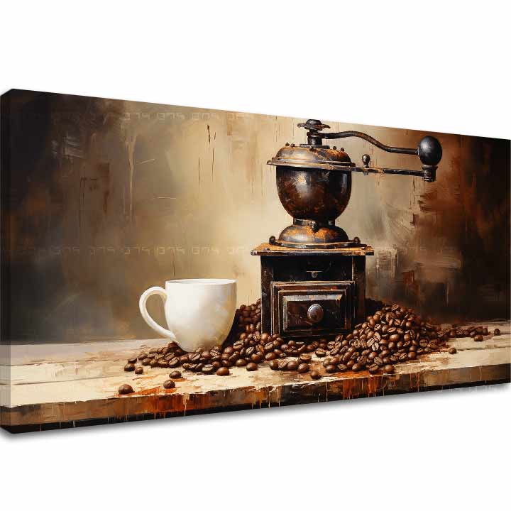 Kávové obrazy do kuchyně Čas odpočinku | 40x80 cm Svět kávy