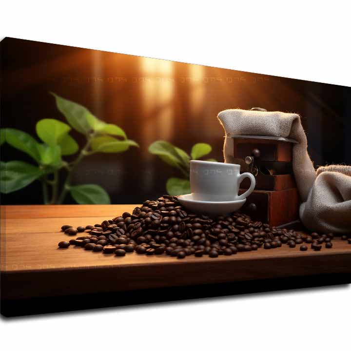 Kávové obrazy do kuchyně Elegance Espressa | 40x60 cm Svět kávy