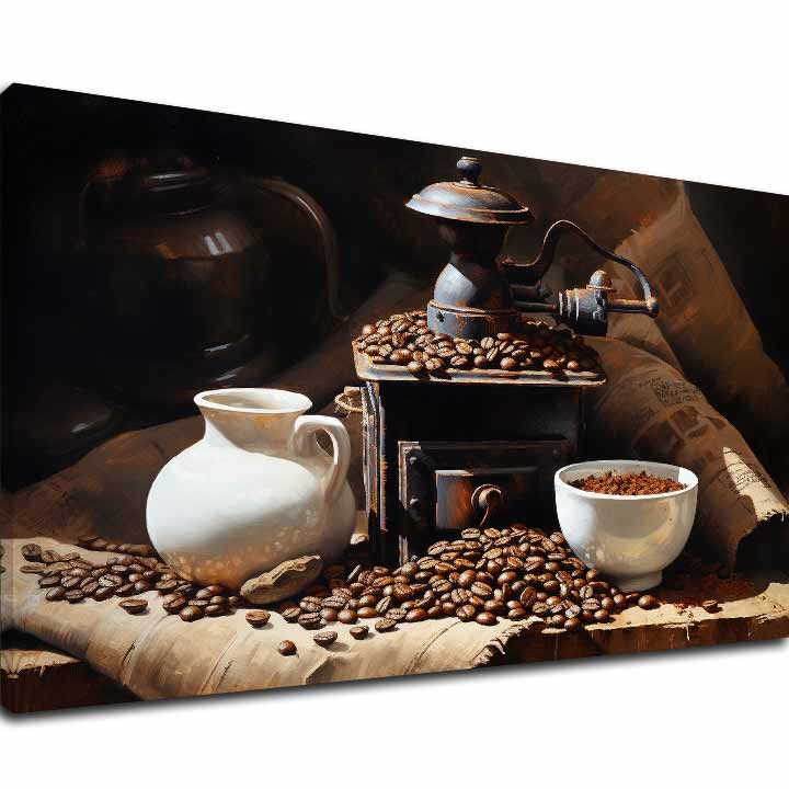 Kávové obrazy do kuchyně neodolatelný zážitek | 40x60 cm Svět kávy
