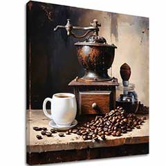Kávové obrazy pro kuchyňské umělecké potěšení