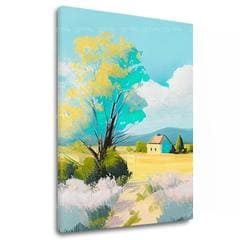 Krajina na plátně Krajina v naprostém tichu | 100x90 cm