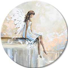 Kulaté obrazy s akrylem Angel's Rest | různé rozměry
