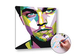 Malba podle čísel LEONARDO DICAPRIO | nízká obtížnost